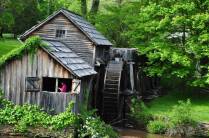 Moinho de água na Blue Ridge Parkway, na Virginia - Estados Unidos